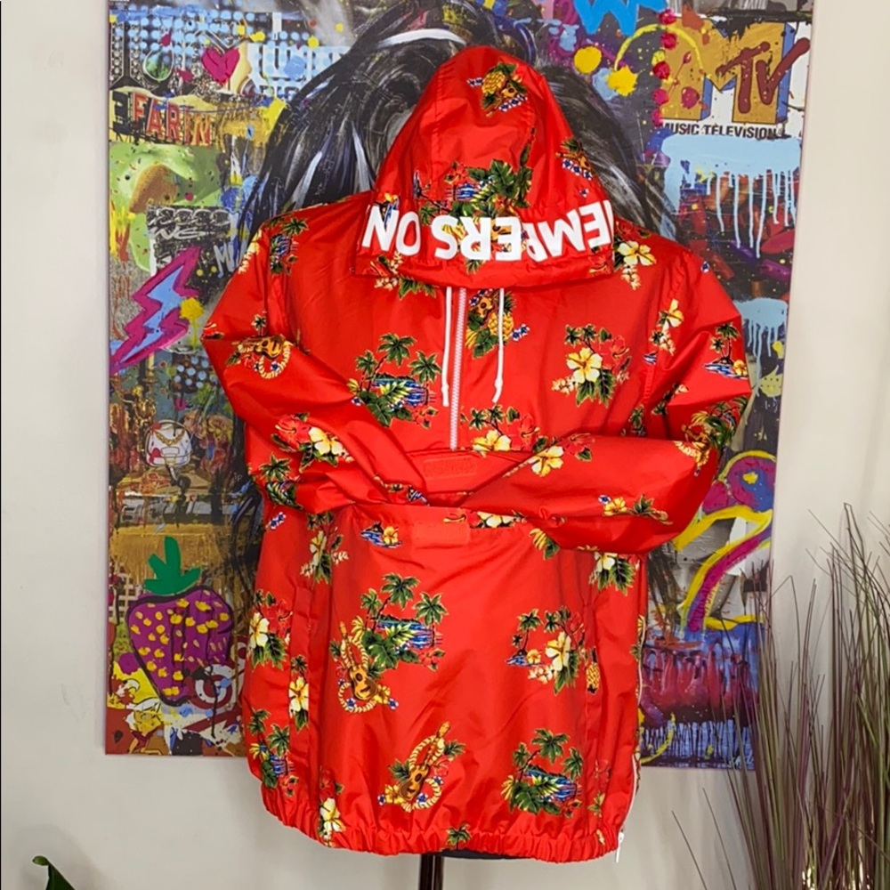 Men’s Members Only half zip Island print Pullover